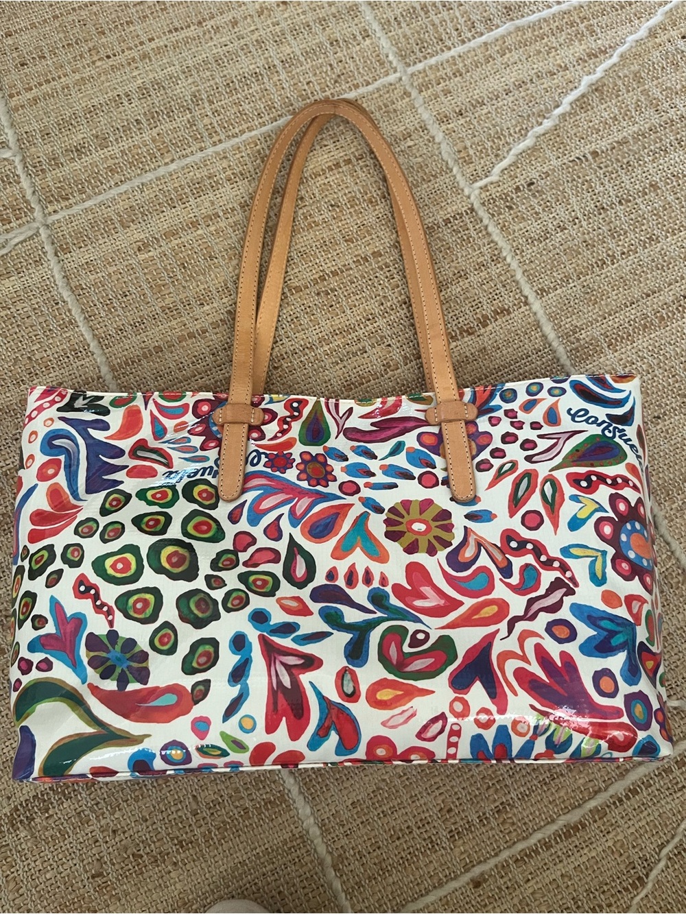 Consuela Bianca Tote with Leather Straps